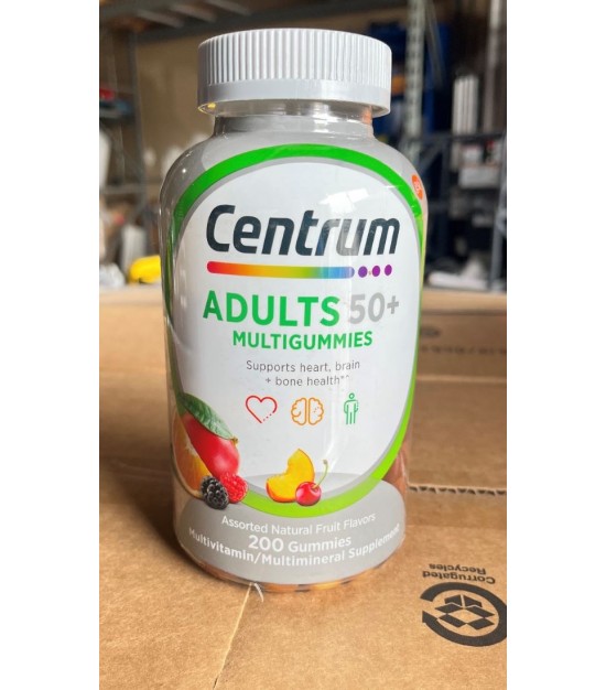 Centrum 200 Count Adults 50+ Multivitamin Gummies.  2880Bottles. EXW Los Angeles